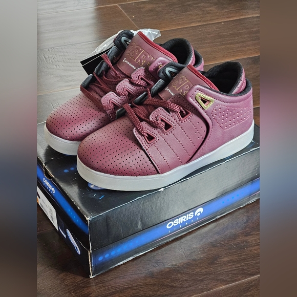 Osiris Lights Burgundy Skater Shoes size: 2 - Picture 2 of 8